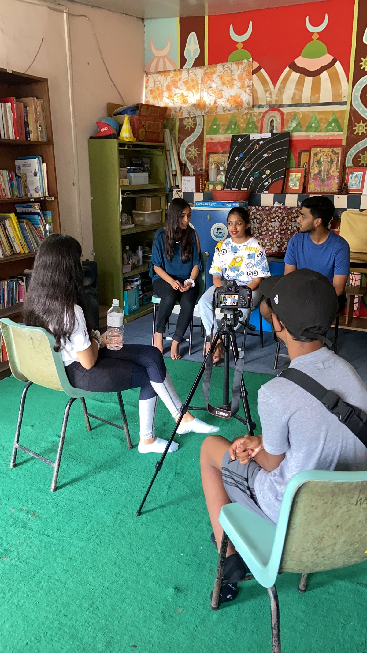 Filming interviews for the Project Power Global documentary
