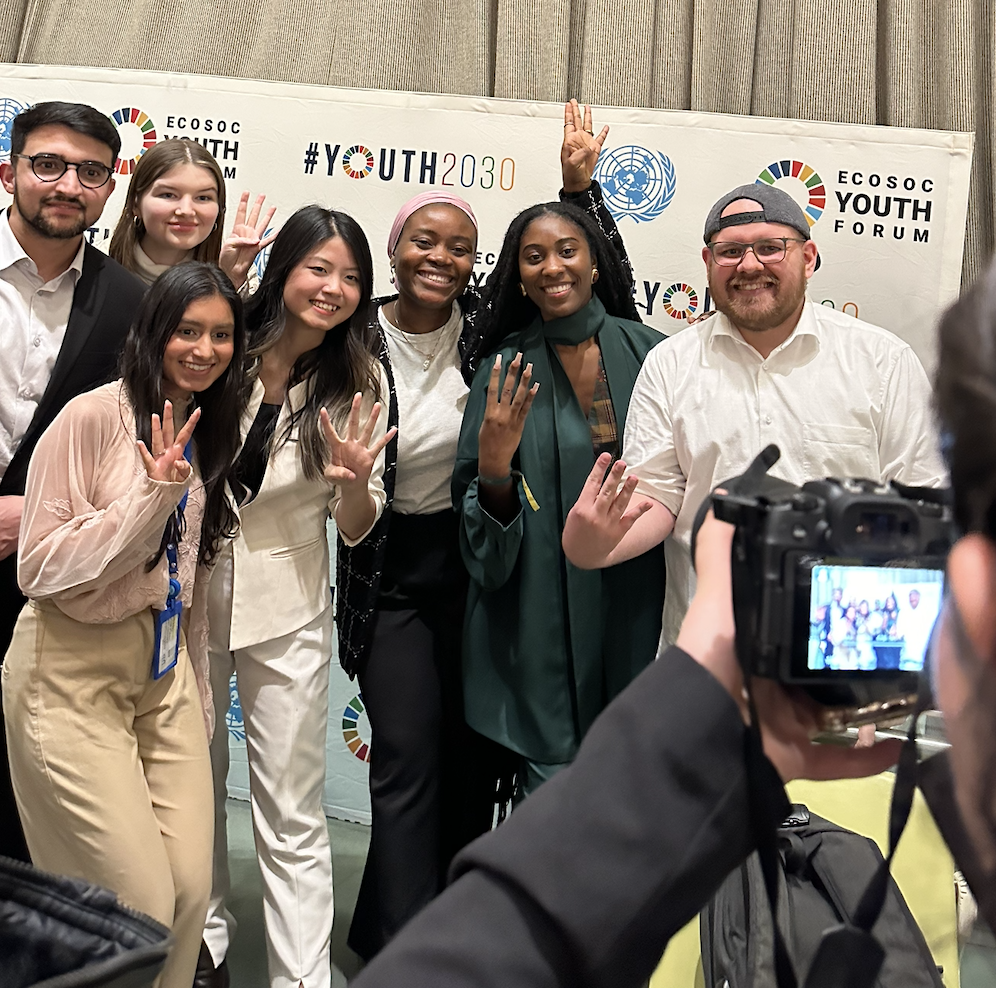 Arissa Roy speaking at the ECOSOC Youth Forum, 2026